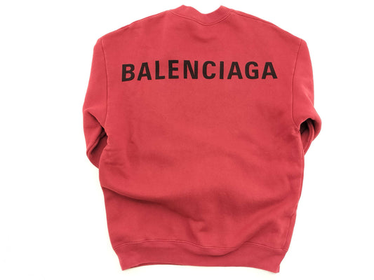 BALENCIAGA BALENCIAGA Sweatshirt, XS, Red. Oversized Top