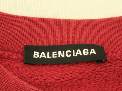 BALENCIAGA BALENCIAGA Sweatshirt, XS, Red. Oversized Top