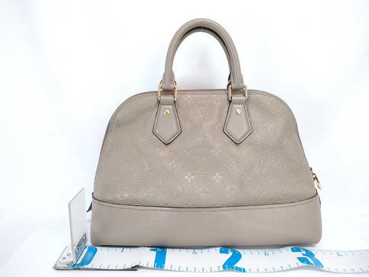 LOUIS VUITTON Monogram Empreinte Alma PM Tourterelle 2-way handbag M44885 RFID