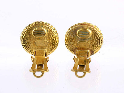 CHANEL Coco Mark Pearl Earrings 95A Earrings