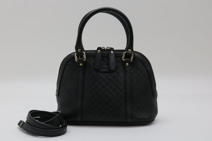 GUCCI Micro Shima Leather 2-Way Handbag