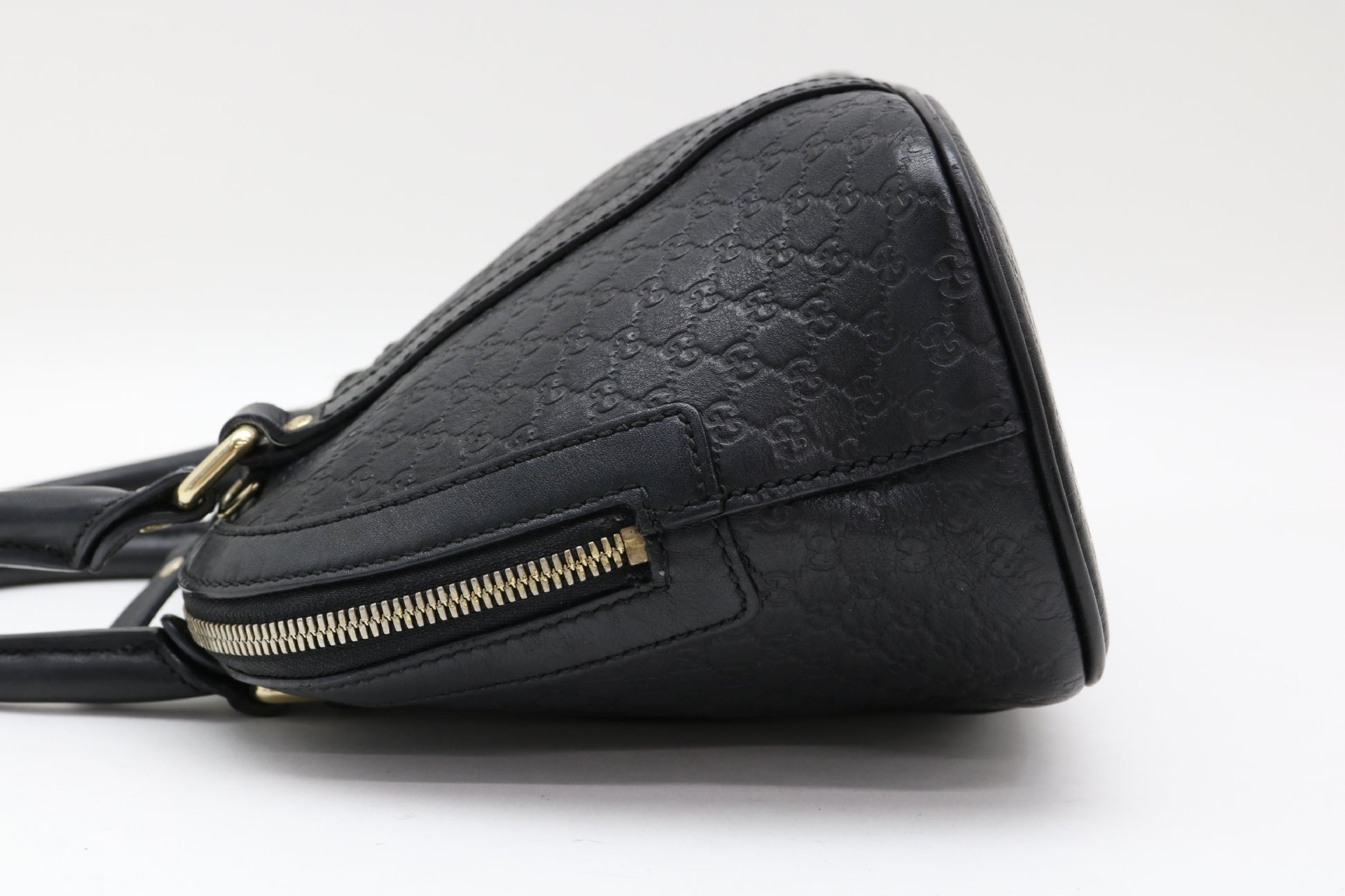 GUCCI Micro Shima Leather 2-Way Handbag