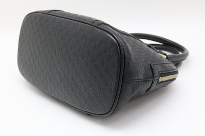 GUCCI Micro Shima Leather 2-Way Handbag