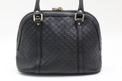 GUCCI Micro Shima Leather 2-Way Handbag