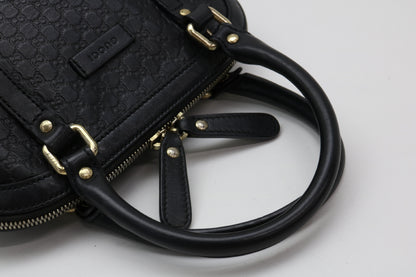 GUCCI Micro Shima Leather 2-Way Handbag