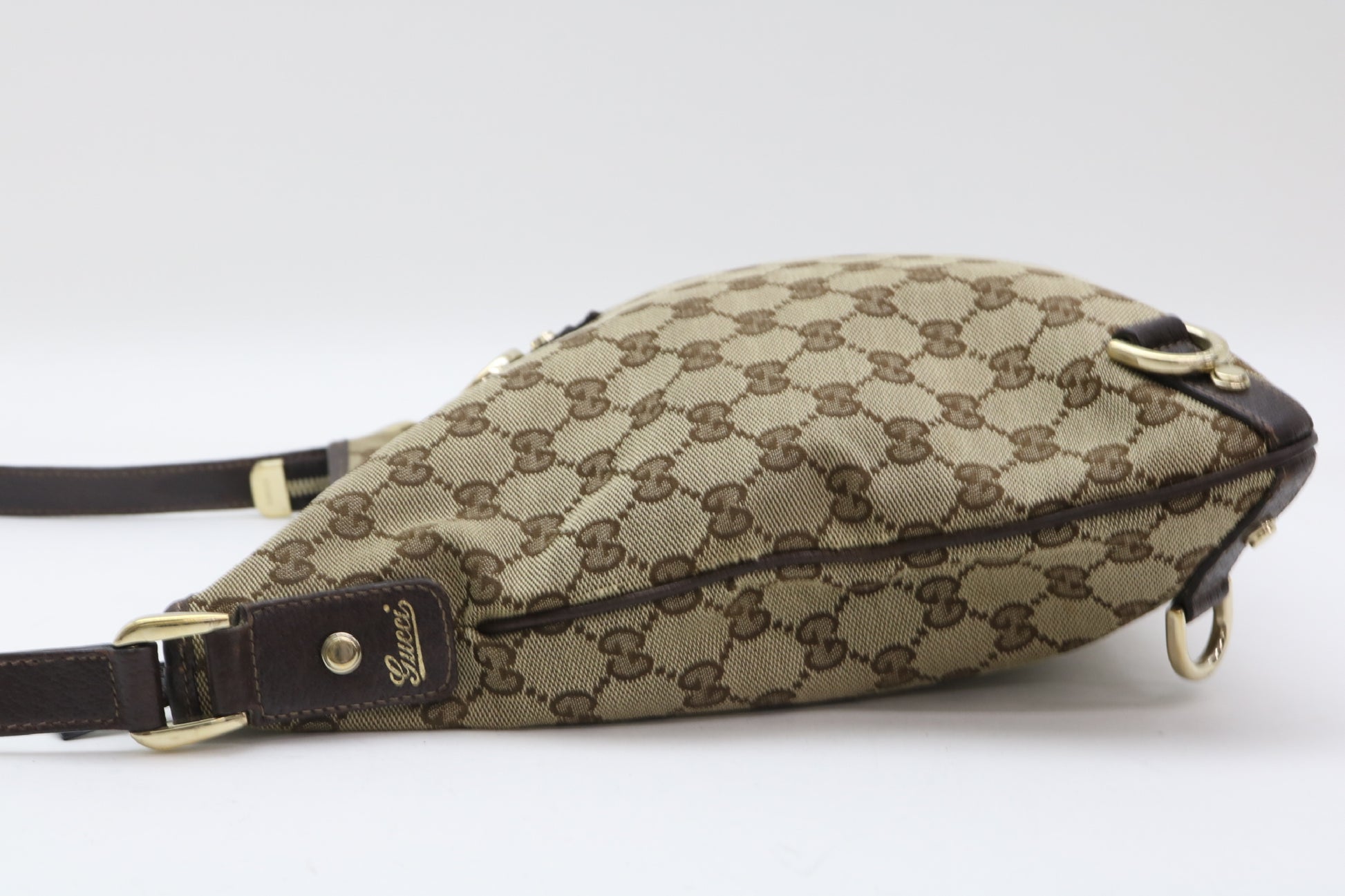 GUCCI GG Canvas Abbey Shoulder Bag