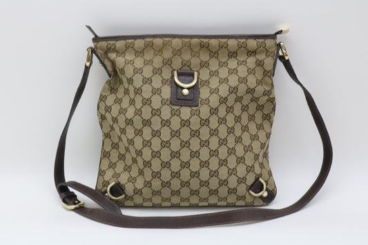 GUCCI GG Canvas Abbey Shoulder Bag