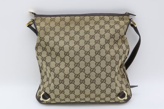 GUCCI GG Canvas Abbey Shoulder Bag