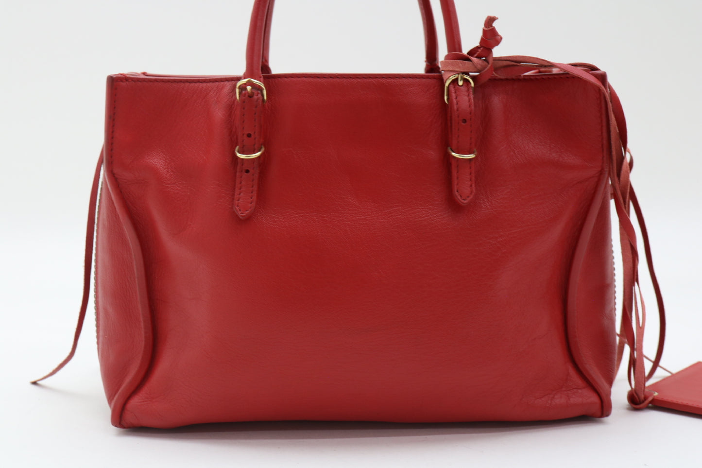 BALENCIAGA Mini Leather The Paper 2-Way Handbag