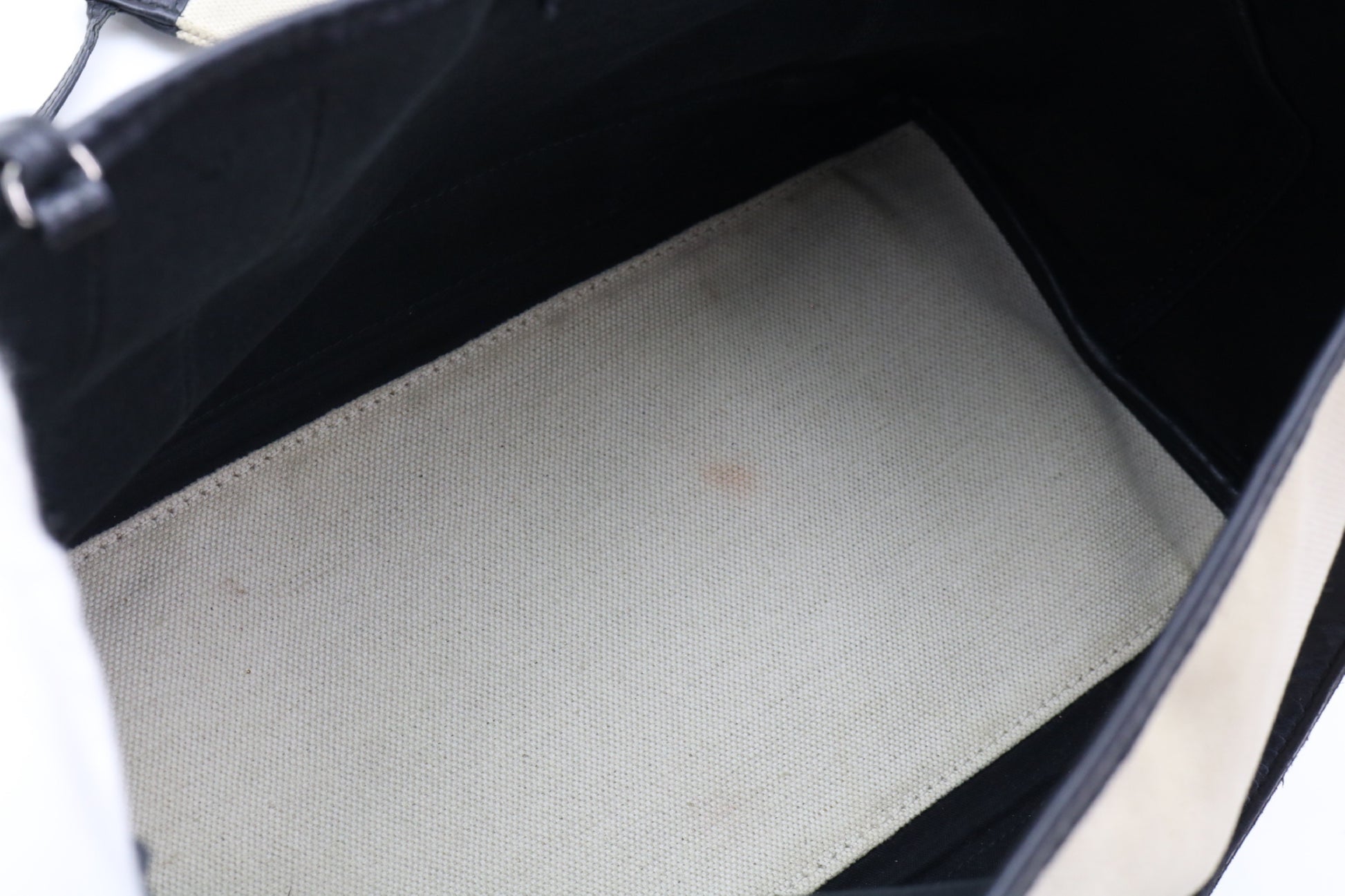BALENCIAGA canvas x leather tote bag