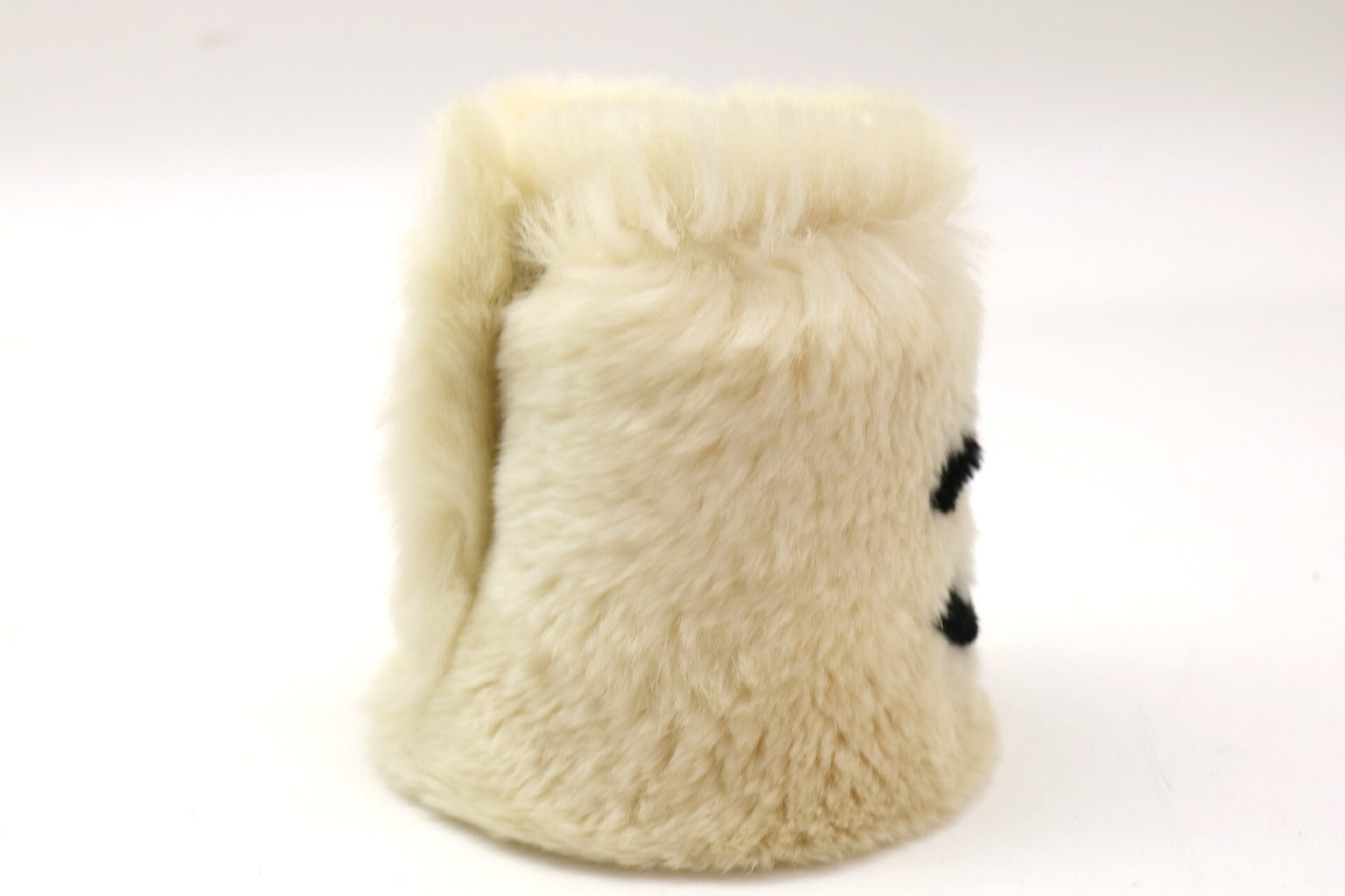 CHANEL Coco Mark Lapin Fur Bracelet/Bangle