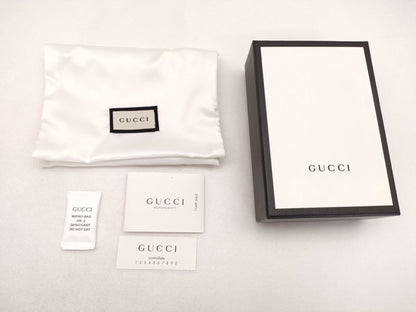 GUCCI GG Marmont Wallet 456126 2149 Leather Black Wallet