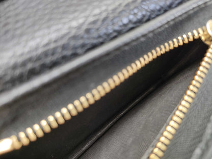 GUCCI GG Marmont Wallet 456126 2149 Leather Black Wallet