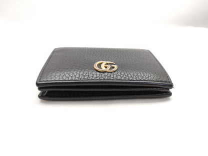GUCCI GG Marmont Wallet 456126 2149 Leather Black Wallet