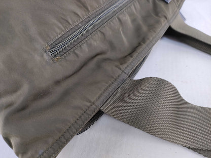 PRADA Prada handbag nylon khaki handbag