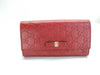 GUCCI 388679 Long Wallet, Shima Leather, Red