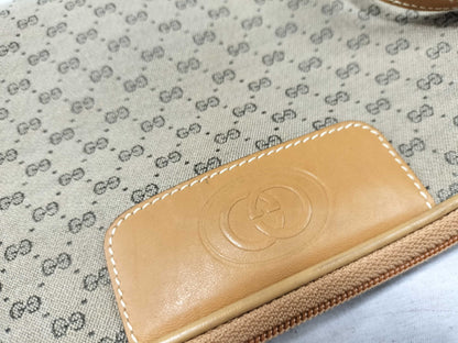 GUCCI GG Guccima Shoulder Bag Micro GG Canvas Beige Shoulder Bag