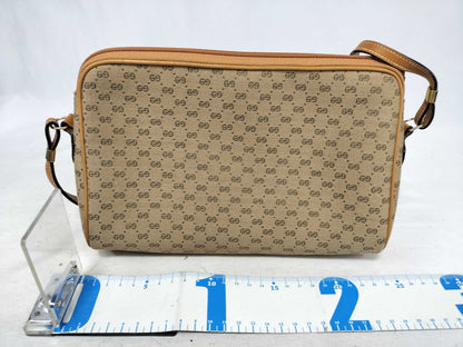 GUCCI GG Guccima Shoulder Bag Micro GG Canvas Beige Shoulder Bag