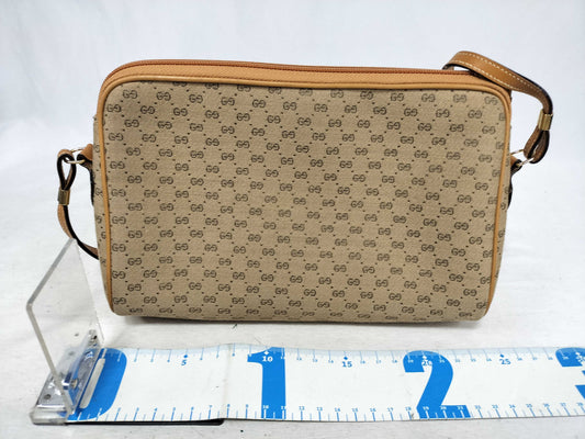 GUCCI GG Guccima Shoulder Bag Micro GG Canvas Beige Shoulder Bag