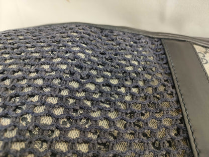 GUCCI Old Gucci 49 Tote Bag Sherry Line GG Supreme Mesh Navy Tote Bag