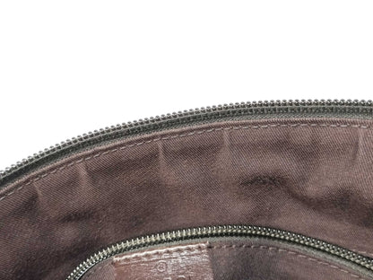 GUCCI GG Canvas Gucci 145857 GG Canvas Shoulder Bag Leather Brown Shoulder Bag