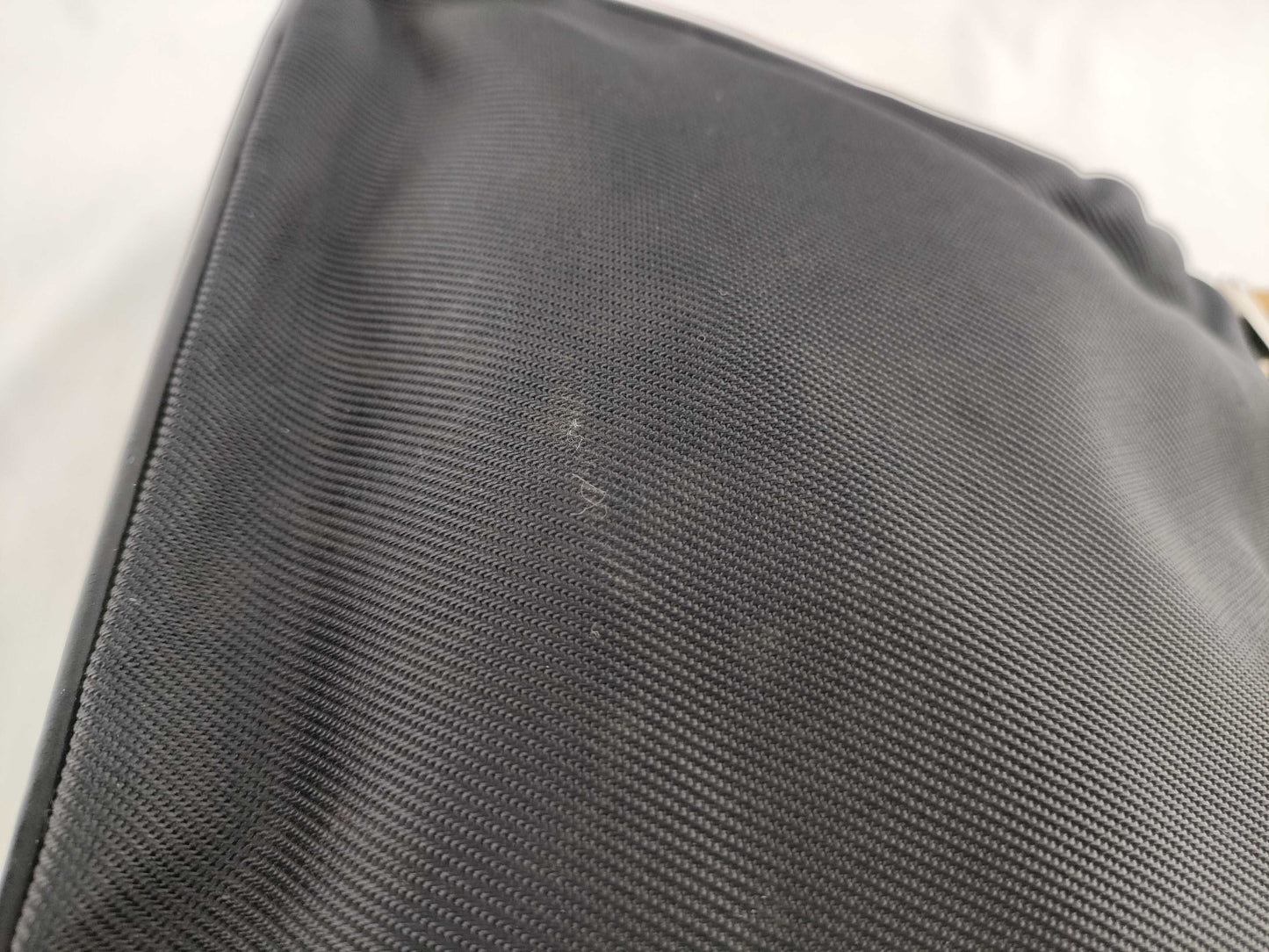 GUCCI Bamboo Gucci 000・1014 Bamboo Handbag Nylon x Patent Leather Black Handbag