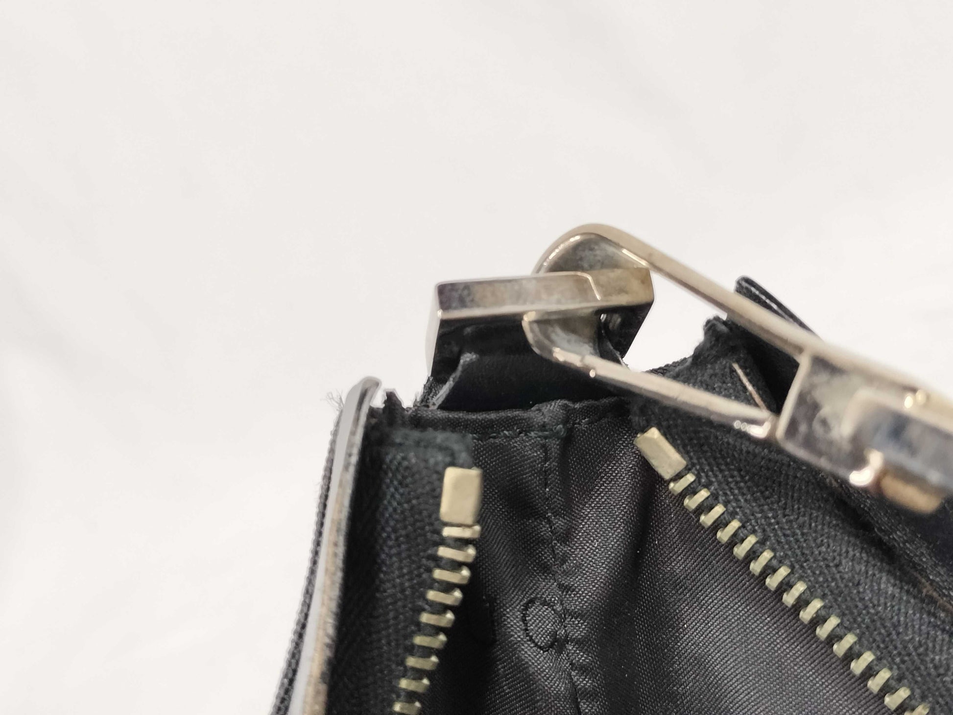 GUCCI 000 0602 Handbag Shoulder Bag Nylon Leather Black Handbag