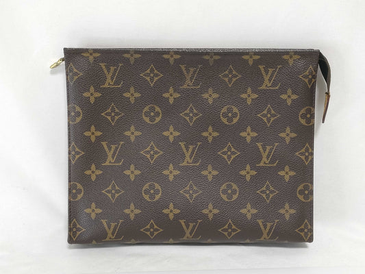 LOUIS VUITTON Monogram Vuitton M47542 Poche Toilette 26 SL1002 Monogram Second Bag Clutch Bag