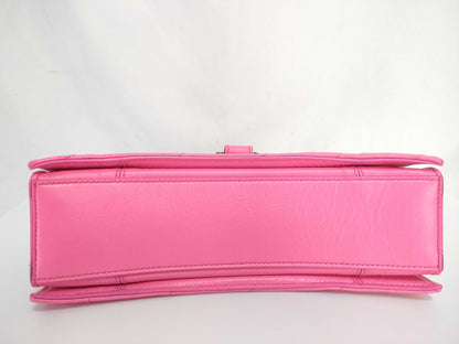 BALENCIAGA Hourglass Leather Chain Shoulder Bag