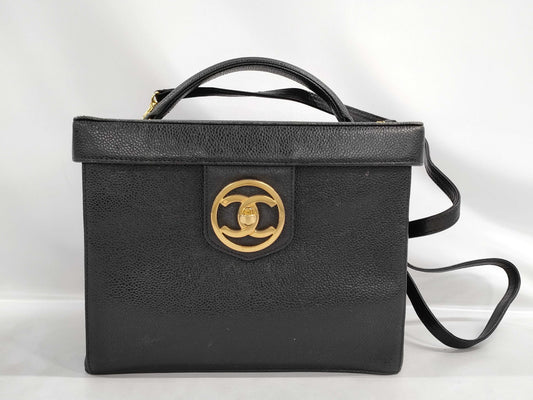 CHANEL Vanity Bag Caviar Turn Lock