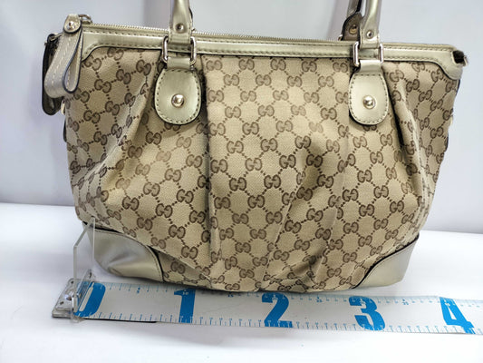 GUCCI GG Canvas Gucci 2-Way Tote Bag