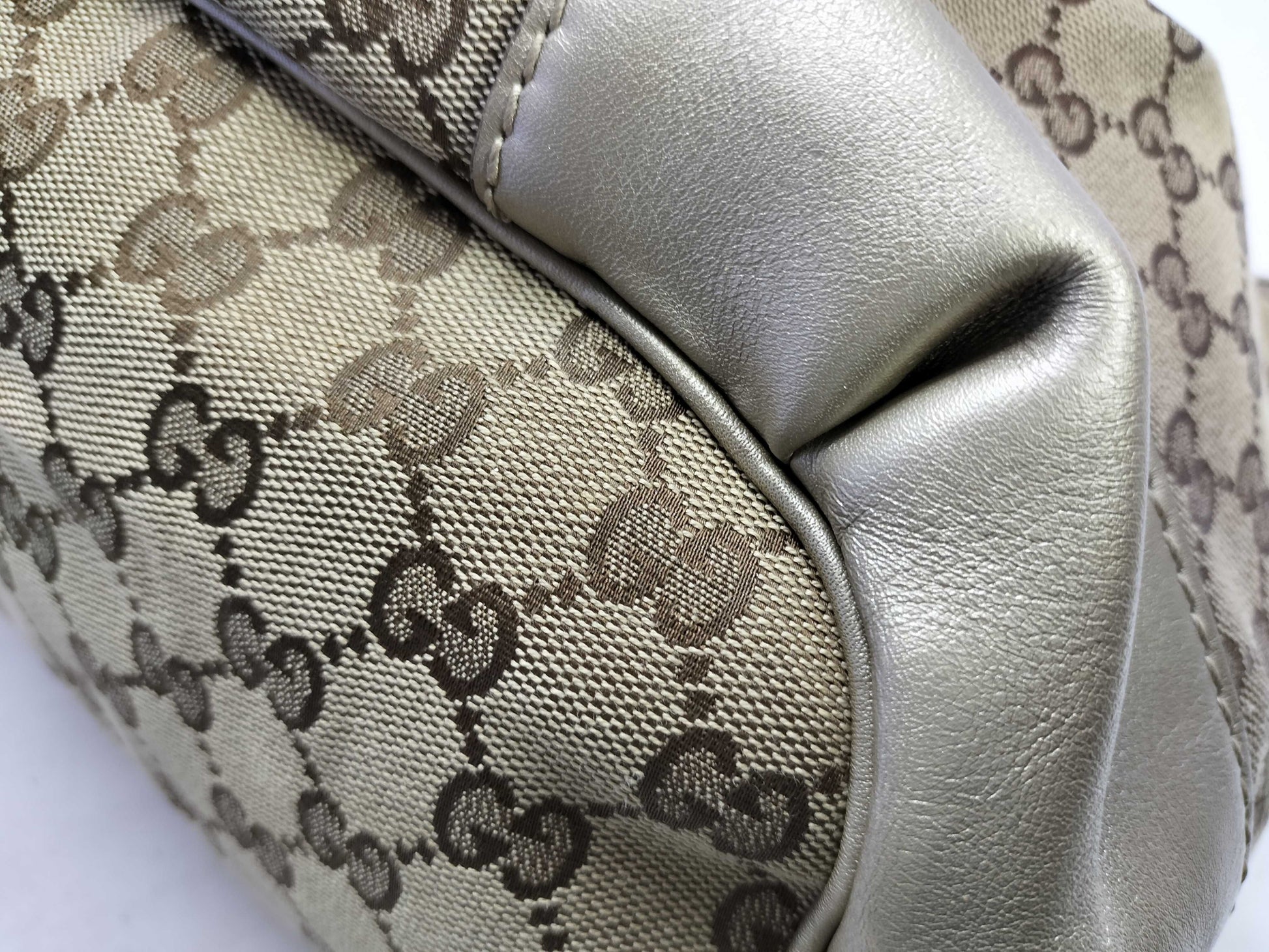 GUCCI GG Canvas Gucci 2-Way Tote Bag