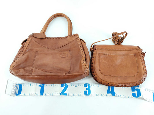 IBIZA Leather Bag 2-Piece Handbag