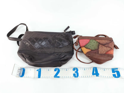 IBIZA Leather 2-Piece Shoulder Bag Set