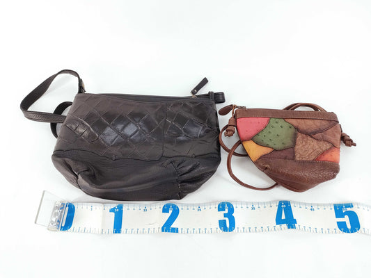 IBIZA Leather 2-Piece Shoulder Bag Set