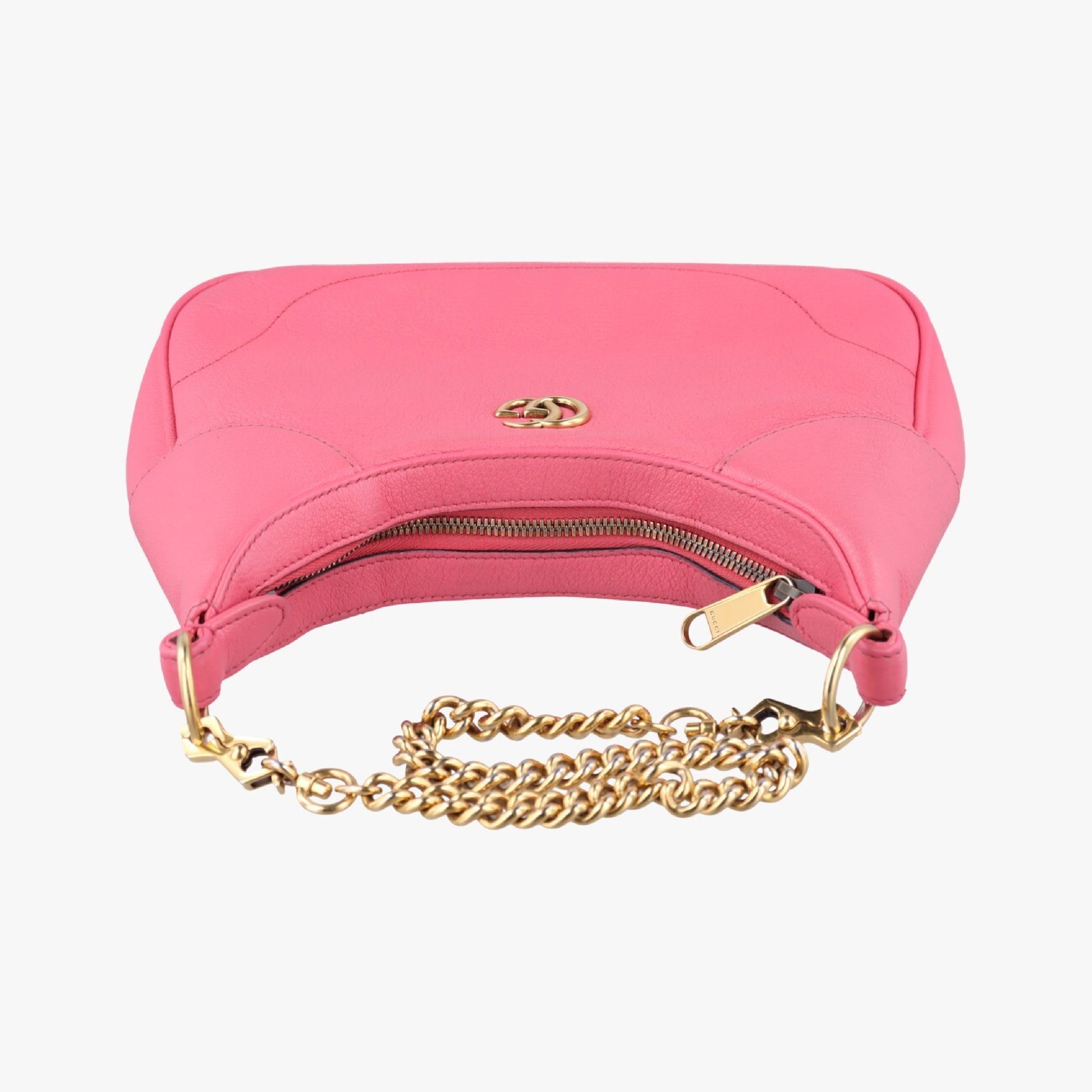 GUCCI Aphrodite Rose Red Leather Shoulder Bag 731817 I040094076
