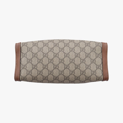 GUCCI Padlock Brown PVC Coated Canvas Shoulder Bag 498156I023592633