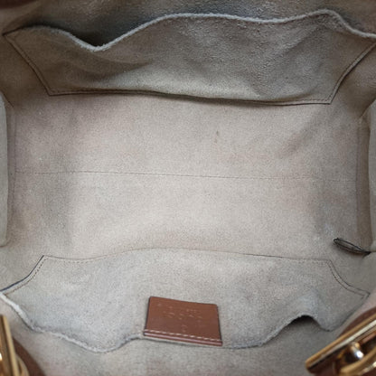 GUCCI Padlock Brown PVC Coated Canvas Shoulder Bag 498156I023592633