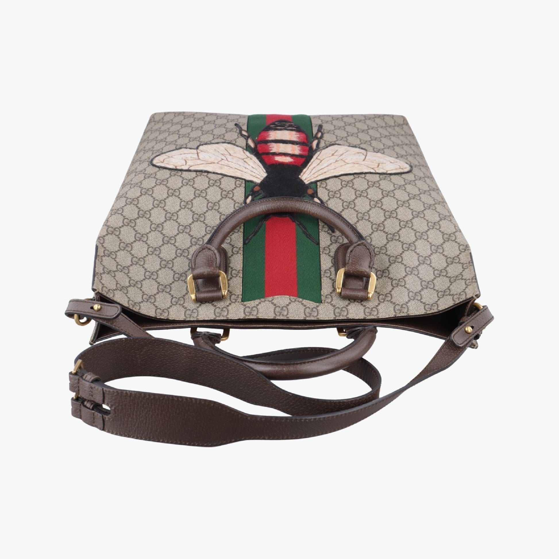 GUCCI Be GG Supreme Tote Multicolor PVC Coated Canvas Shoulder Bag 437549F020070490