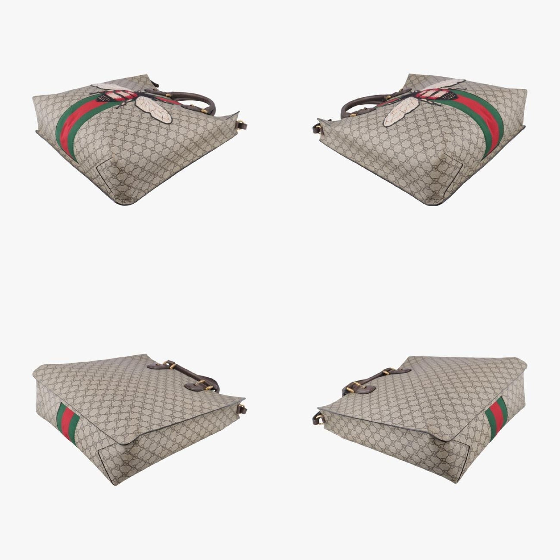 GUCCI Be GG Supreme Tote Multicolor PVC Coated Canvas Shoulder Bag 437549F020070490