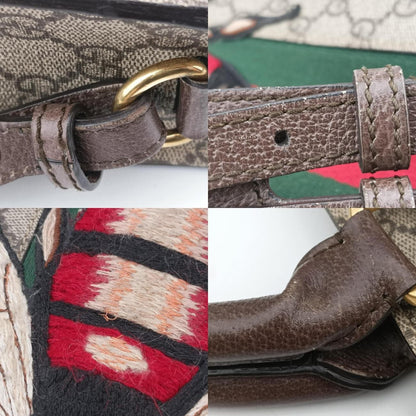 GUCCI Be GG Supreme Tote Multicolor PVC Coated Canvas Shoulder Bag 437549F020070490