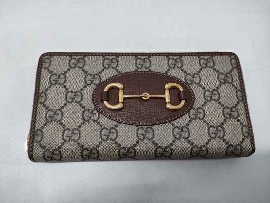 GUCCI GUCCI Long Wallet 621889 Horsebit Box Dust Bag Wallet
