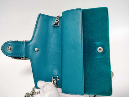 GUCCI Dionysus Chain Wallet Velour Shoulder Bag