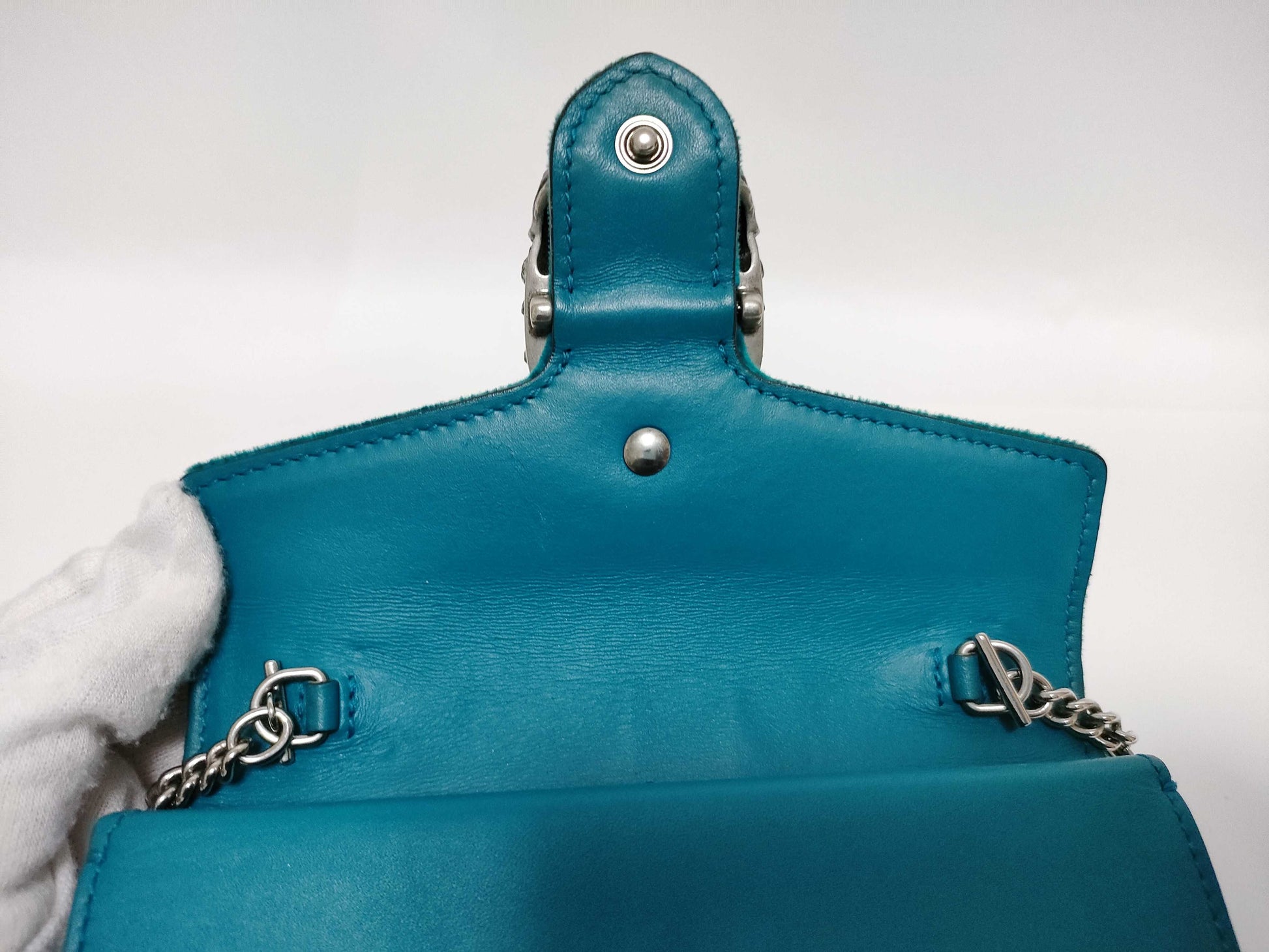 GUCCI Dionysus Chain Wallet Velour Shoulder Bag