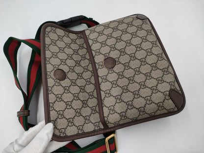 GUCCI 493930 Neo Vintage GG Supreme Sherry Line Shoulder Bag