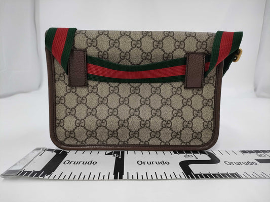 GUCCI 493930 Neo Vintage GG Supreme Sherry Line Shoulder Bag