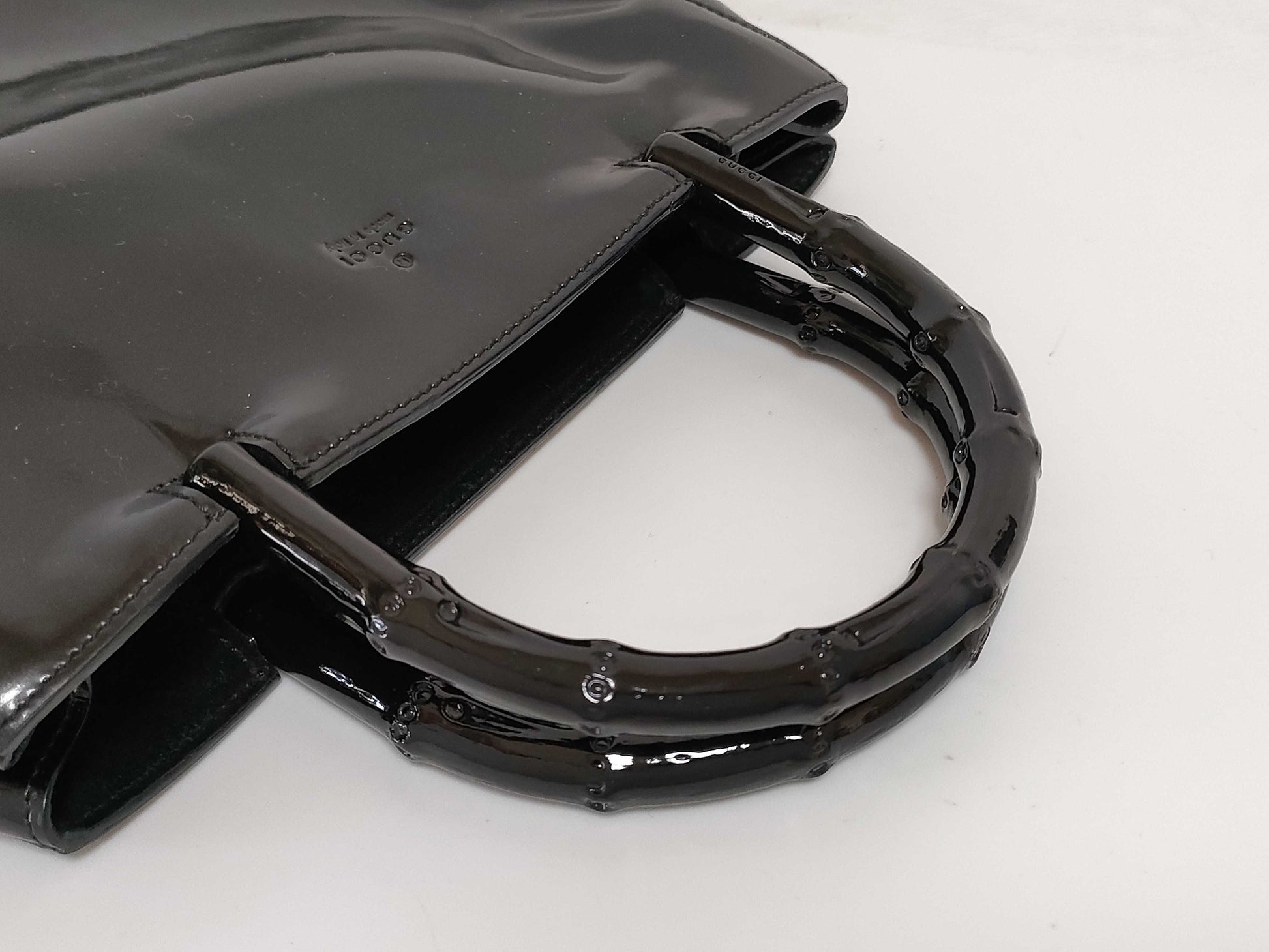 GUCCI Bamboo Enamel Handbag 002・1061 001998 Hotei Handbag