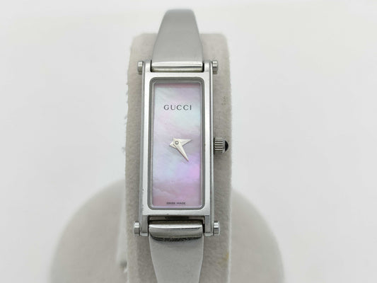 GUCCI 1500L 0833162 Quartz Pink Shell Dial Women's Watch