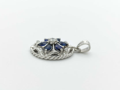 S1.06ct D0.26ct PT850 6.0g Pendant Top 