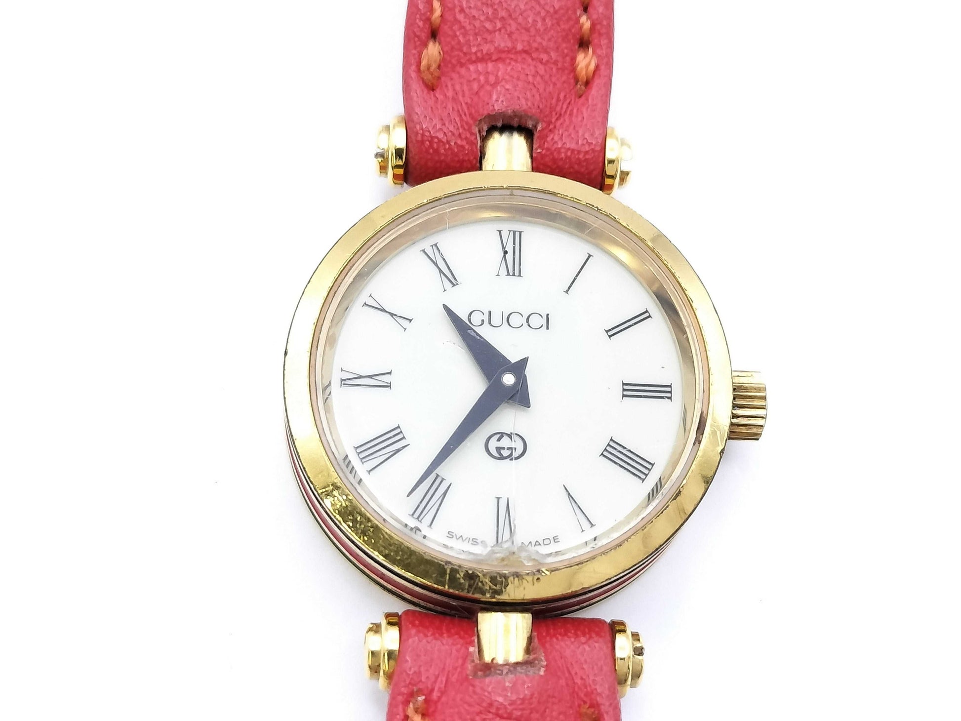 GUCCI Sherry Line Quartz Ivory Dial Unmoving Women's Watch